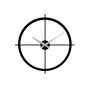 Wallity Reloj de Pared Decorativo de Metal Negro